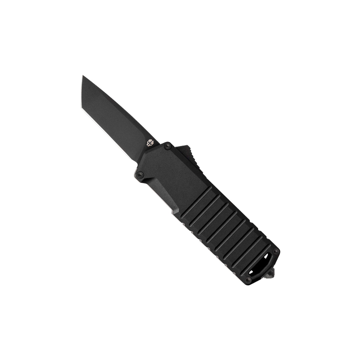 Black--Tanto,,Automatic-Knife-A2-Badger-Black-6061-T6-Aluminum-Black-Accents-Tekto-Knives