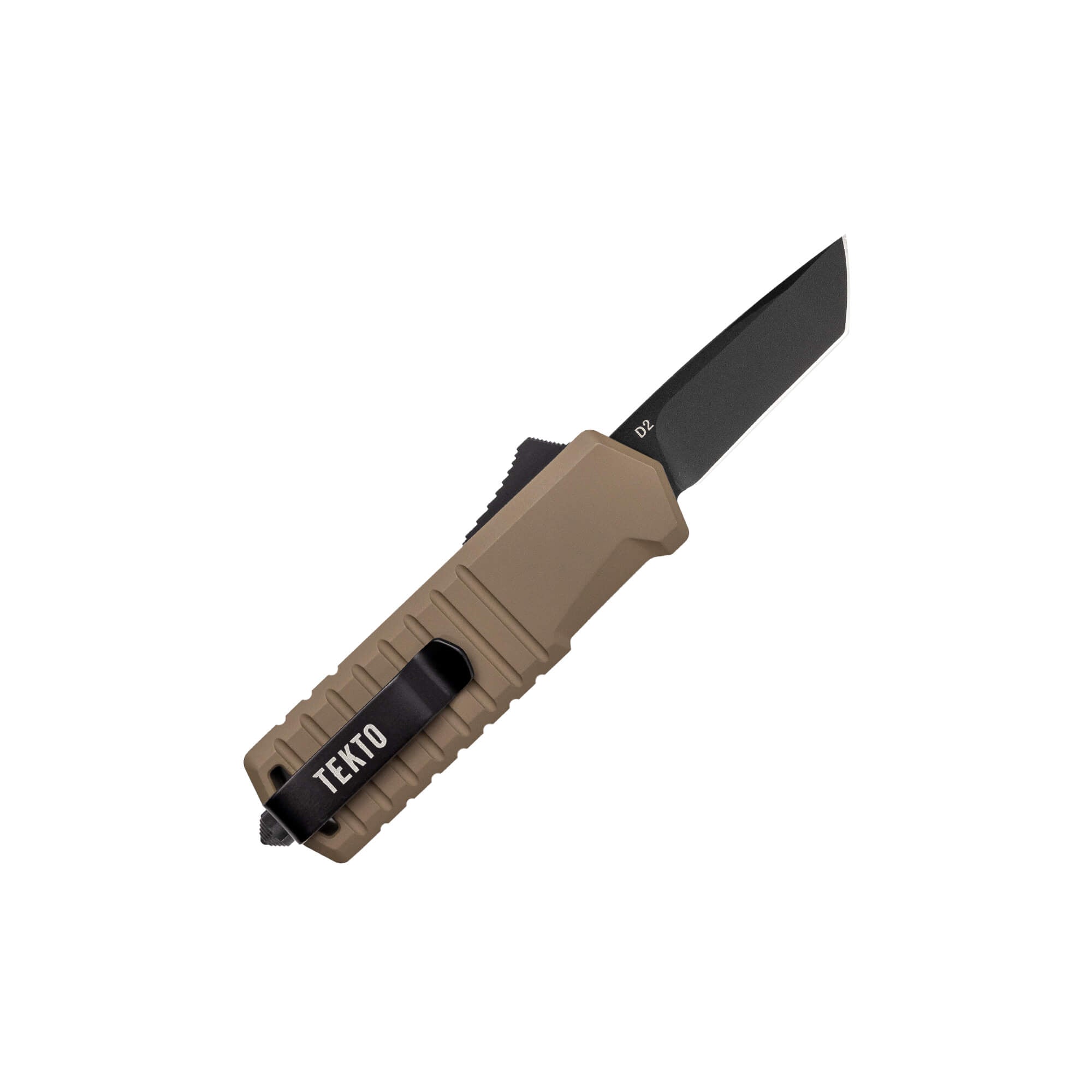 automatic-knife-a2-badger-desert-6061-t6-aluminum-black-accents-tekto-knives