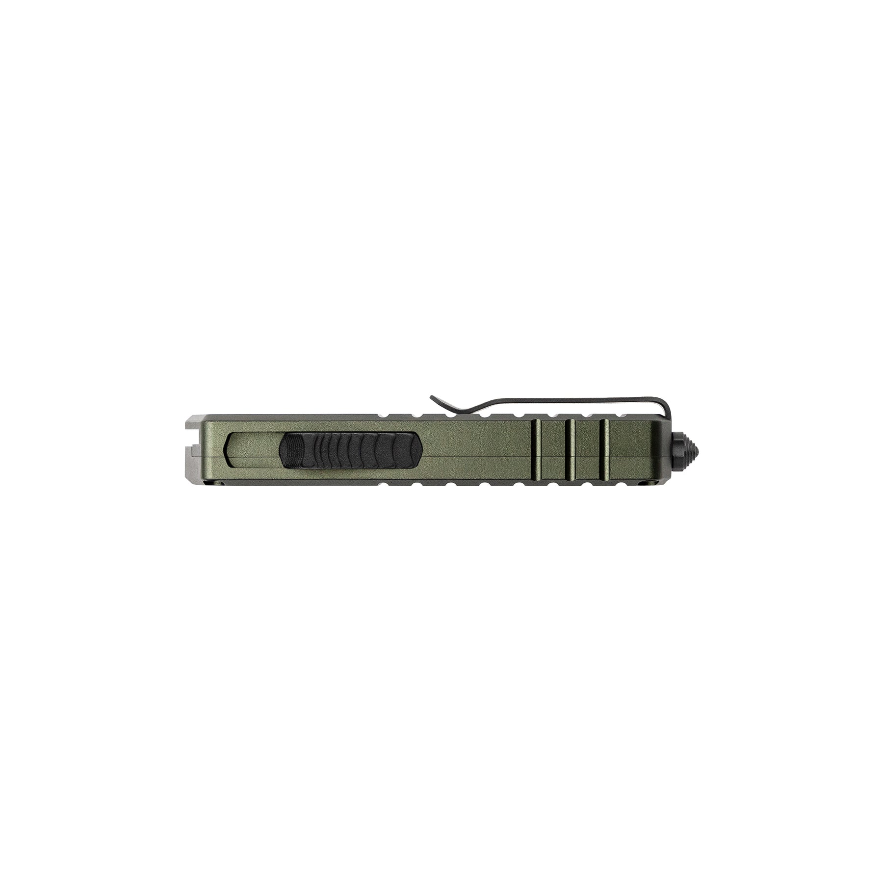 automatic-knife-a2-badger-od green-6061-t6-aluminum-black-accents-tekto-knives