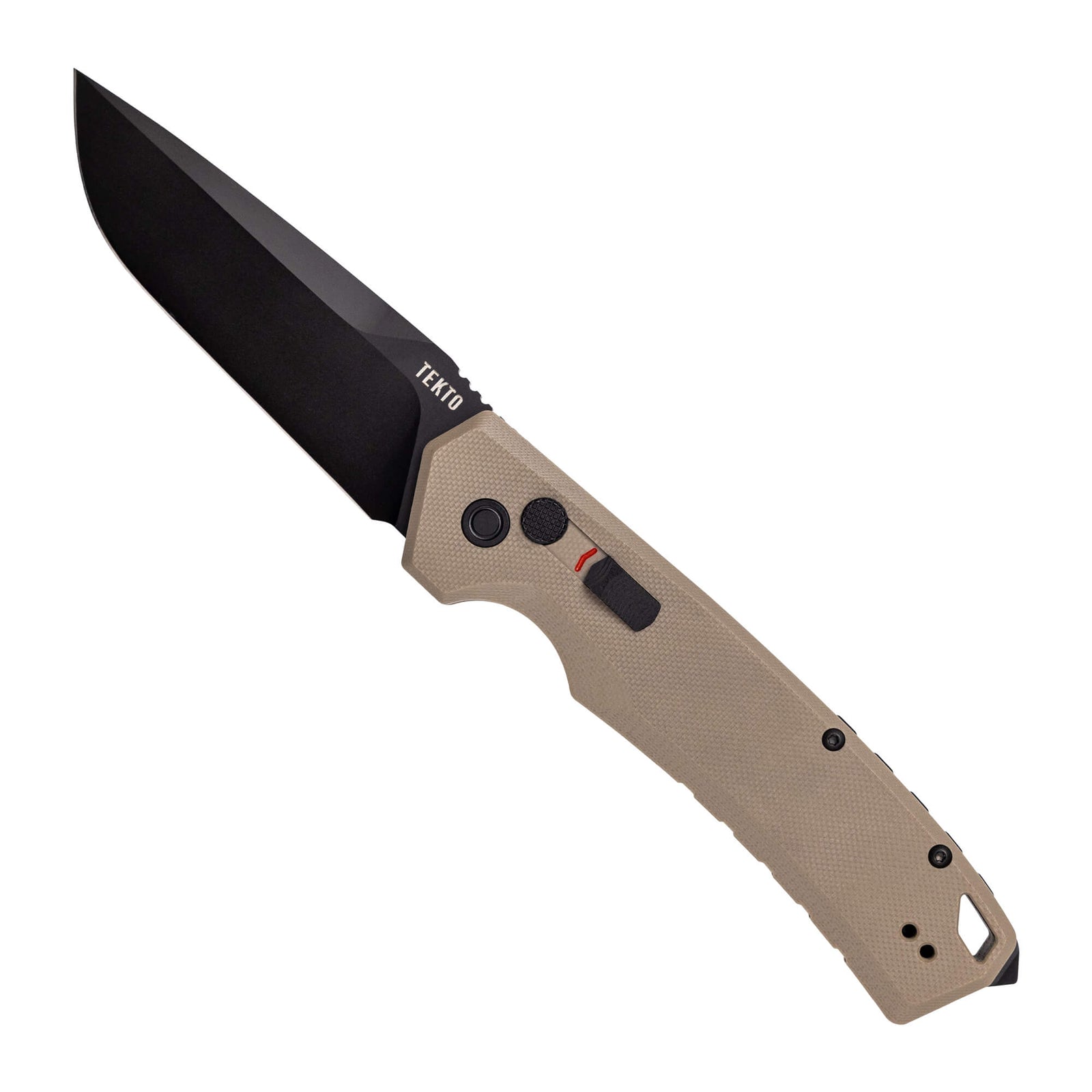 Desert G10--non-serrated,,Folding-Automatic-Knife-A3-Delta-Desert-G10-Black-Accents-Tekto-Knives