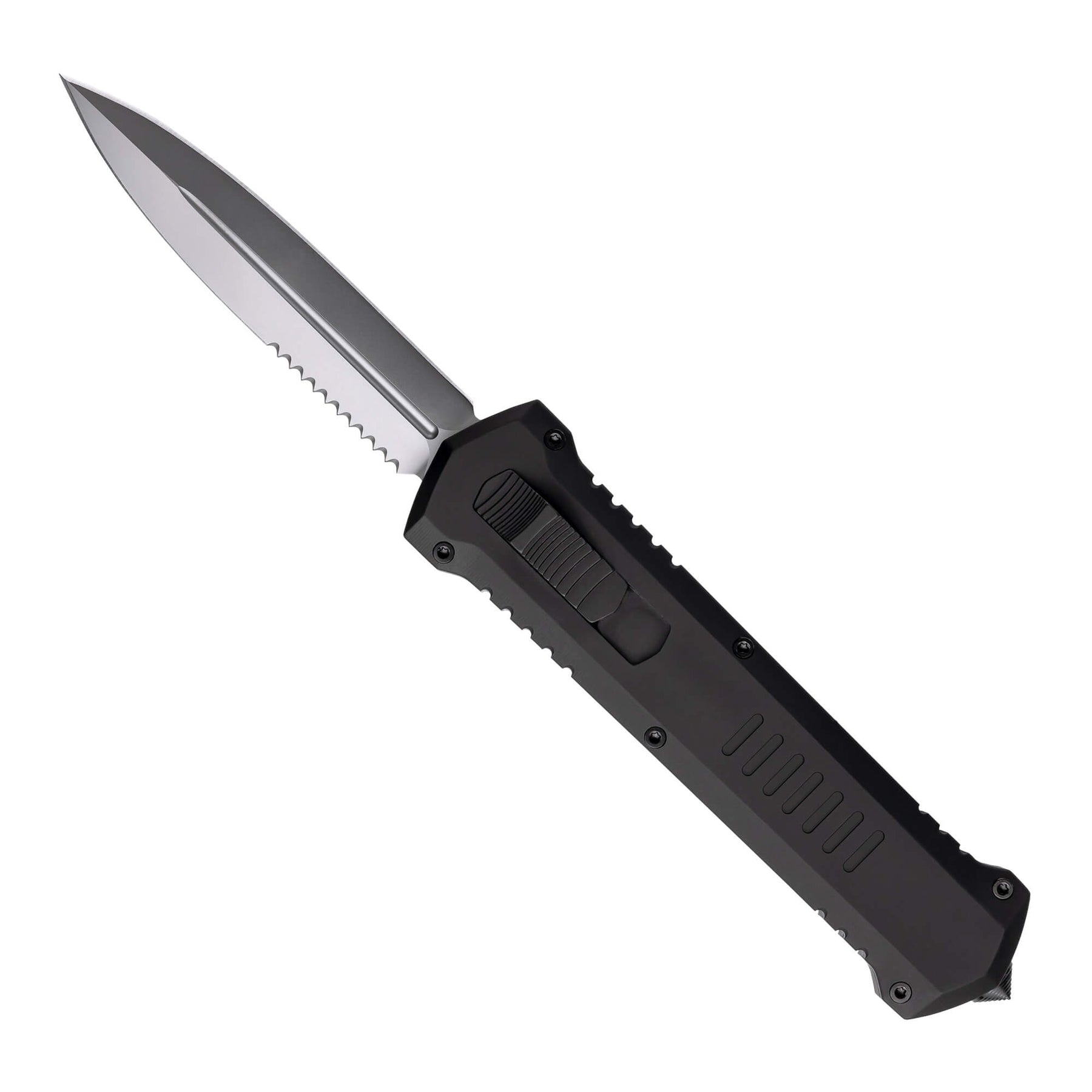 automatic-knife-a4-humvee-black-6061-t6-aluminum-silver-blade-tekto-knives