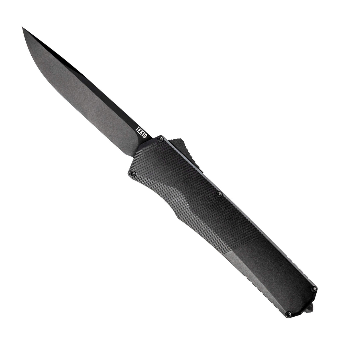 black--drop point,,Automatic-Knife-A5-Spry-Drop-Point-Black-6061-T6-Aluminum-Tekto-Knives
