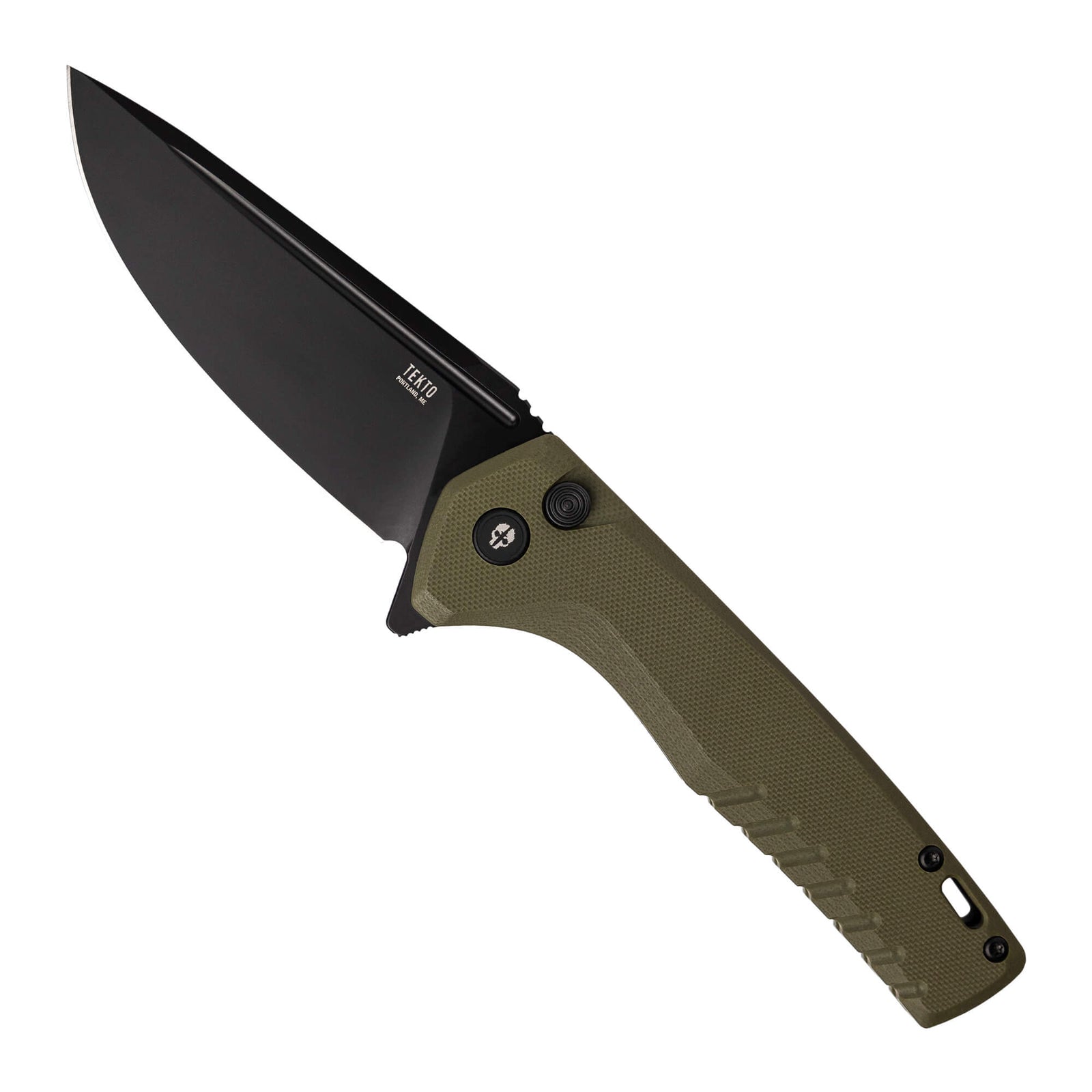 OD Green G10 // Black,,Folding-Knife-F3-Charlie-OD-Green-G10-Black-Accents-Tekto-Knives