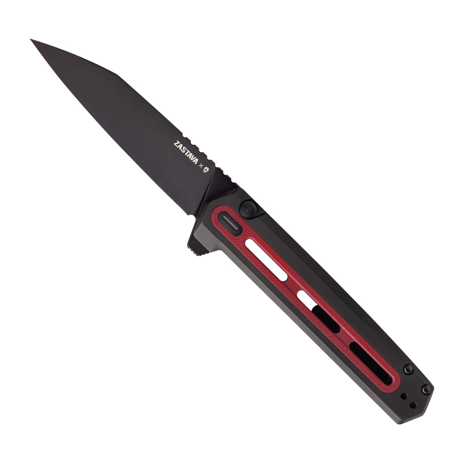 Serbian Red G10 // Black,,Folding-Knife-F4-Echo-Serbian-Red-Tekto-Knives